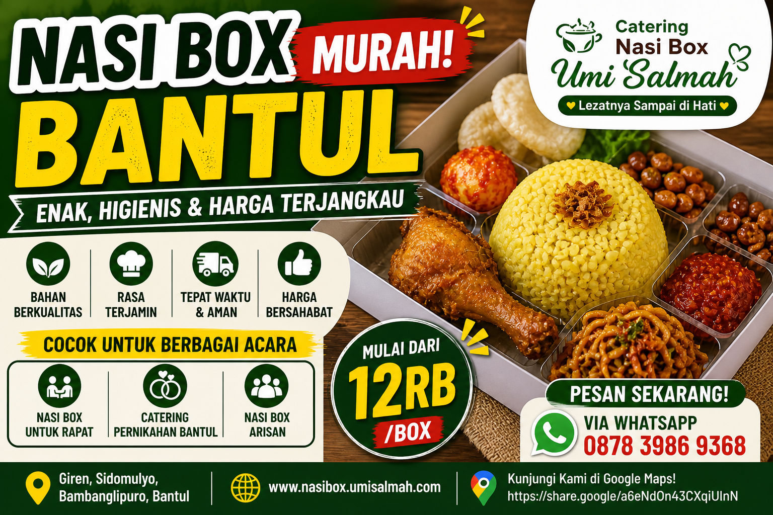 Mencari nasi box murah Bantul
