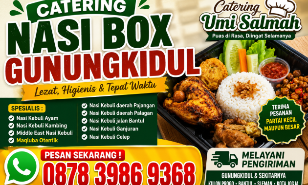 catering nasi box gunungkidul