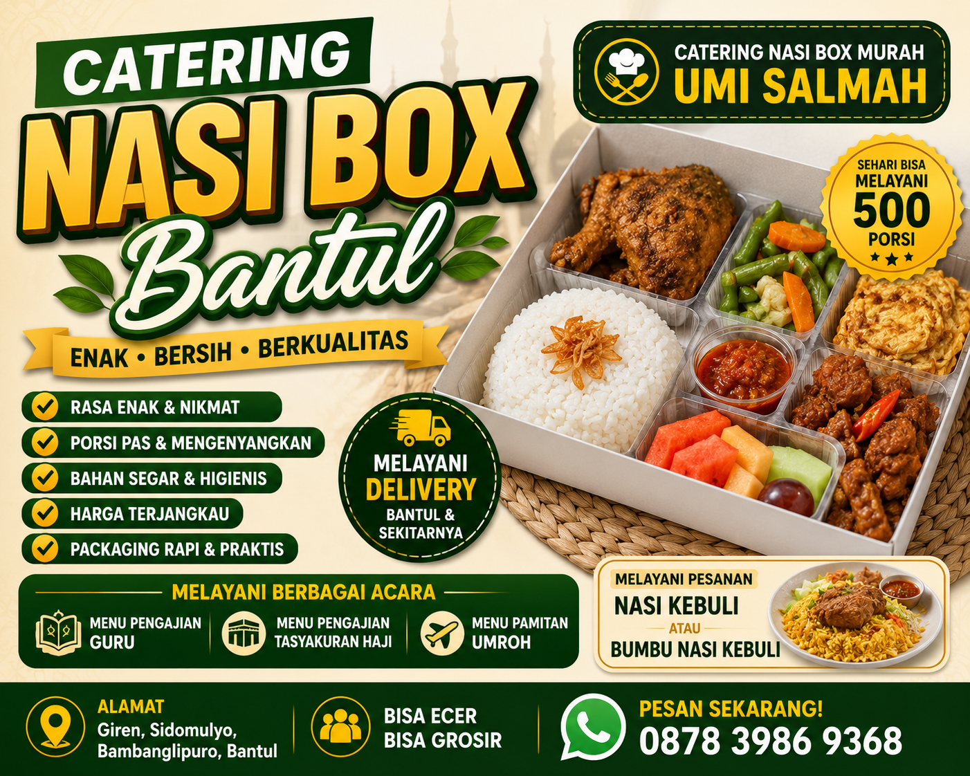 catering nasi box bantul