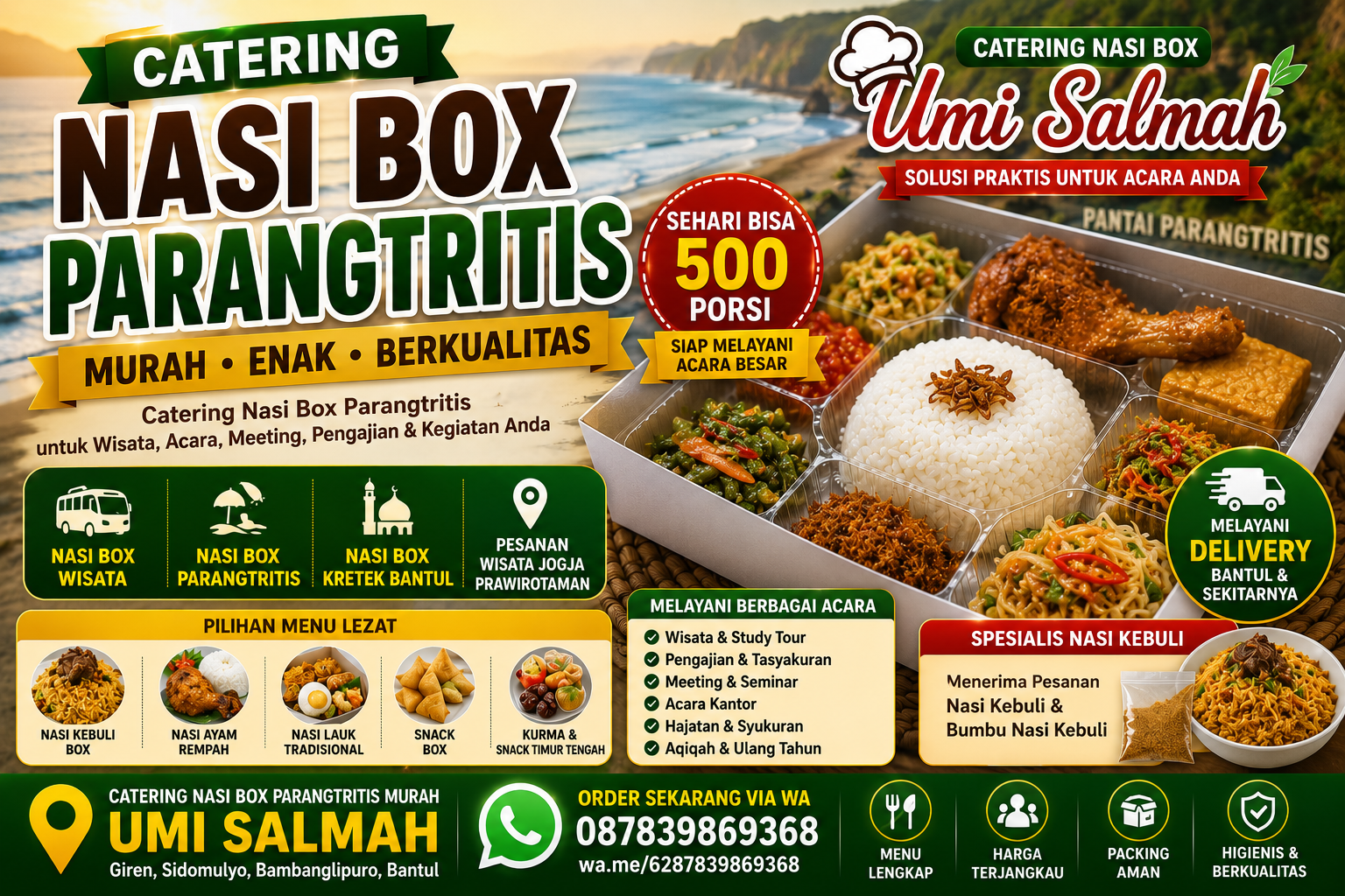 catering nasi box parangtritis