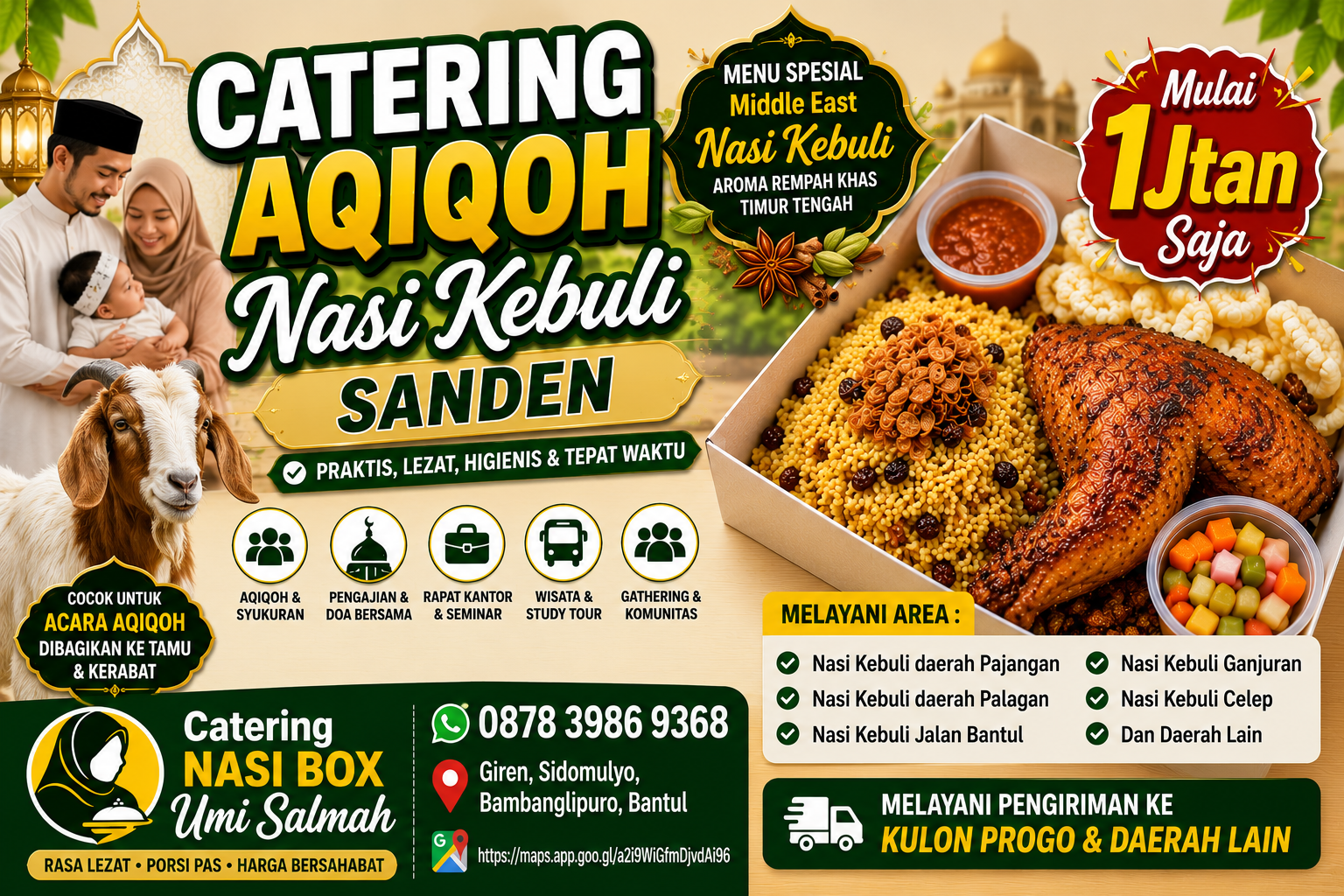 catering aqiqoh nasi kebuli sanden