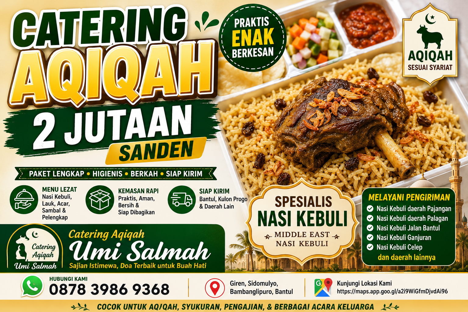 Catering Aqiqah 2 Jutaan Sanden